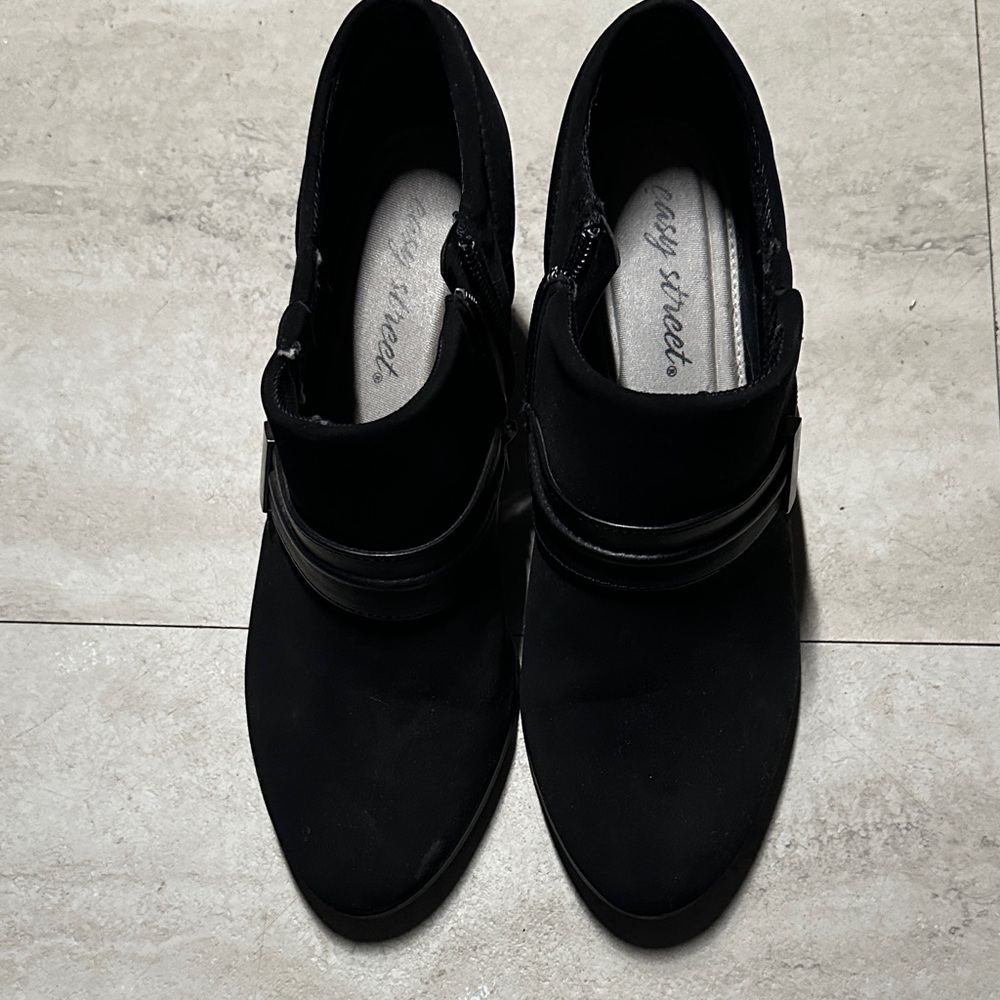 Easy Street Black Ankle Boots